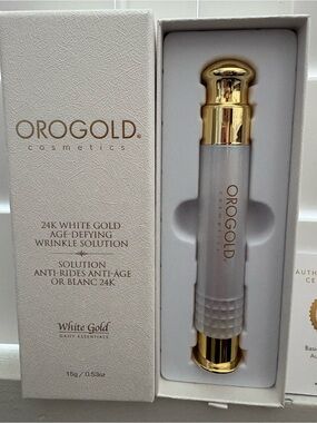 OROGOLD 24K White Gold Age-Defying Wrinkle Solution — White/Gold